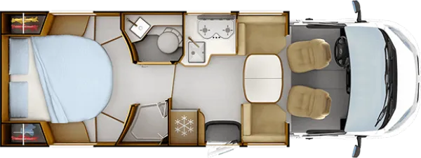Tagesgrundriss Rapido 6F 686F