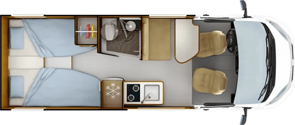 Tagesgrundriss Rapido Vans V68