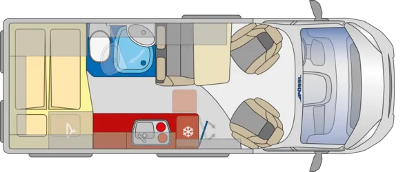Tagesgrundriss Pössl Summit 600 Plus Tagesgrundriss Pössl Summit 600 Plus