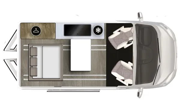 Tagesgrundriss Karmann Mobil Duncan 495