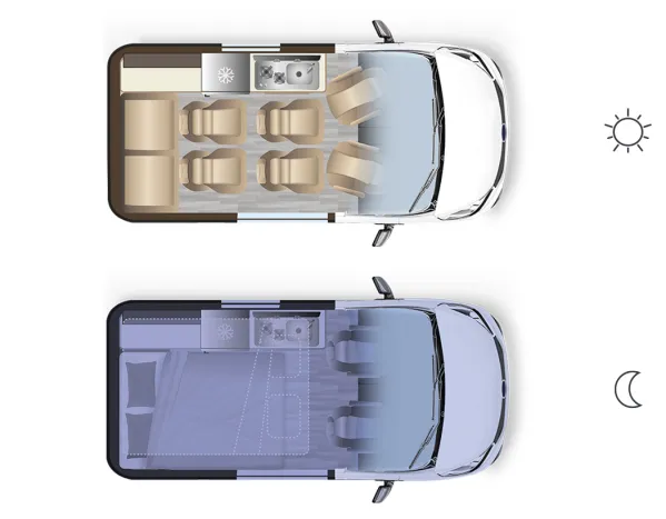 Tagesgrundriss Dreamer Select Cap Coast TRAIL