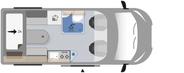 Tagesgrundriss Clever BASE LINE Duo 540