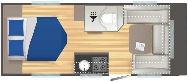 Tagesgrundriss Caravelair Exclusive Line 520