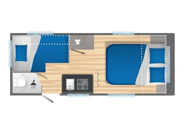 Nachtgrundriss Caravelair Alba 460