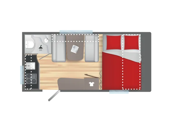 Tagesgrundriss Sterckeman Easy 420CP