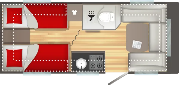 Tagesgrundriss Sterckeman Open Edition 522LJ