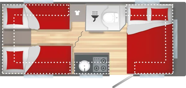 Nachtgrundriss Sterckeman Open Edition 522LJ