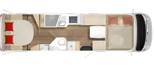 Grundriss Tag Bürstner Elegance I 920 G VOLLAUSSTATTUNG > top price