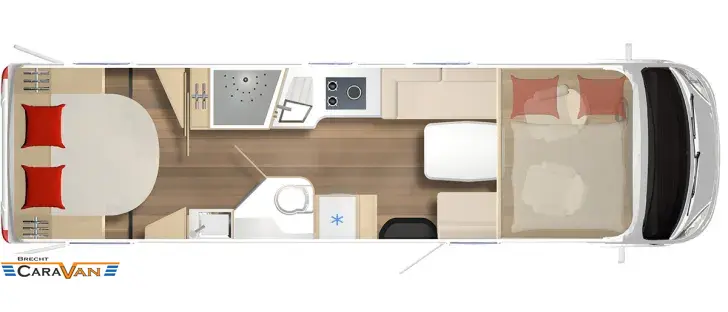 Grundriss Tag Bürstner Elegance I 920 G VOLLAUSSTATTUNG > top price