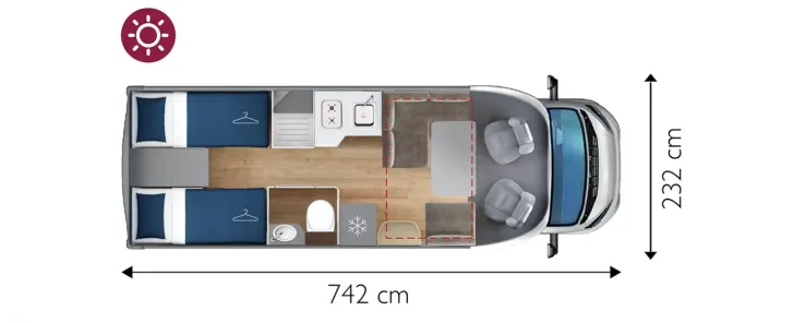 Grundriss Tag GIOTTILINE Toscan 74GC AKTION