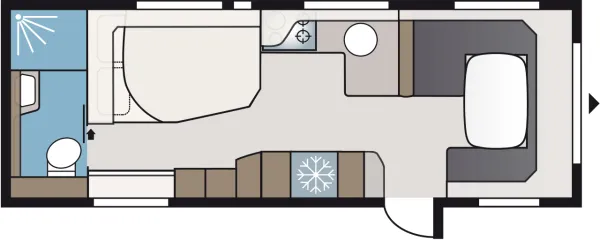 Tagesgrundriss Kabe Imperial 740 CTDL E5 Tagesgrundriss Kabe Imperial 740 CTDL E5