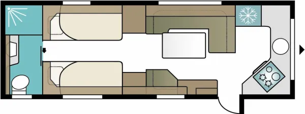 Tagesgrundriss Kabe Imperial 780 TDL FK E2