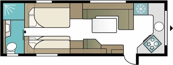 Tagesgrundriss Kabe Imperial 780 TDL FK E9