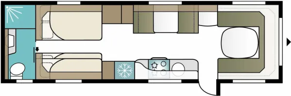 Tagesgrundriss Kabe Imperial 880 TDL E9 Tagesgrundriss Kabe Imperial 880 TDL E9