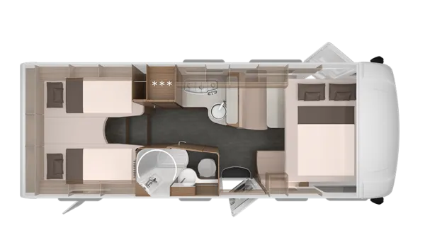 Nachtgrundriss Knaus L!VE I 700 MEG Nachtgrundriss Knaus L!VE I 700 MEG