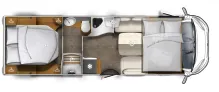 Grundriss Tag Eura Mobil Integra 760 QF