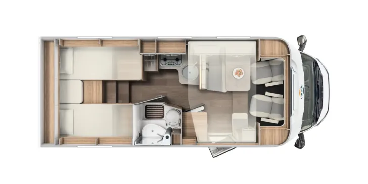 Grundriss Tag Carado T 338 Edition15 - Sehr gepflegt -