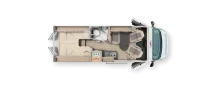 Grundriss Tag Malibu Van Comfort 640 LE Solar / Wechselrichter / Navi