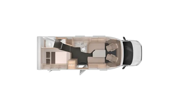Tagesgrundriss Knaus Van TI Plus 700 LF Platinum Selection
