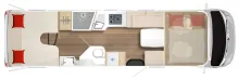 Grundriss Tag Bürstner Elegance I 910 G LuftFahrwerk /Klima/17"Alu