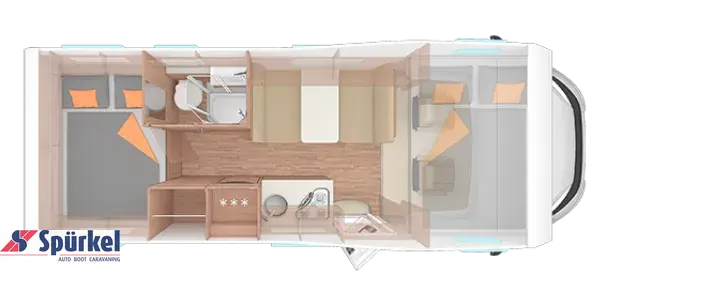 Grundriss Tag Weinsberg CaraHome 650 DG *TraumMobil*Ersparnis 24.669€*