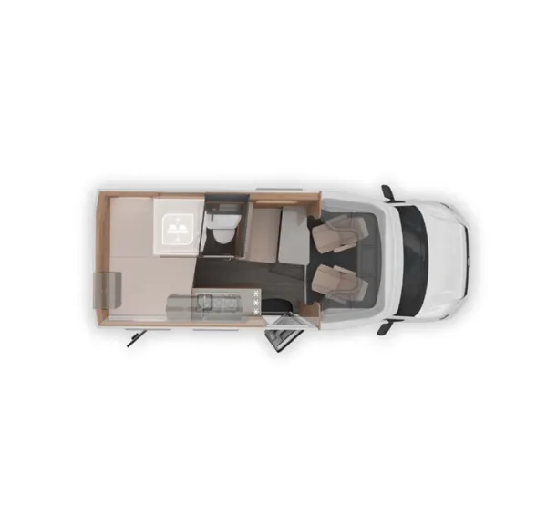 Tagesgrundriss Knaus Tourer CUV 500 MQ