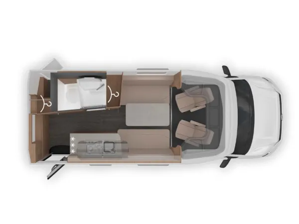 Tagesgrundriss Knaus Tourer CUV 500 LT