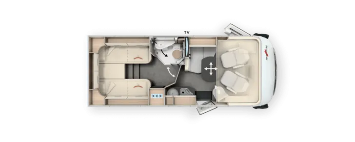 Grundriss Tag Malibu I 441 LE Touring
