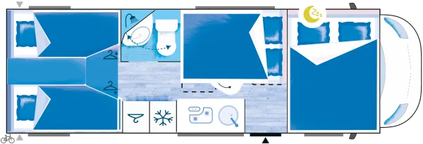 Nachtgrundriss Chausson Alkoven C727 First Line