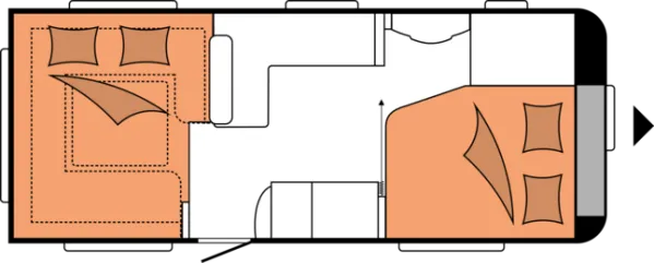 Nachtgrundriss Hobby Excellent 560 CFe