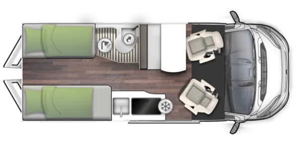 Tagesgrundriss Forster V 599 EB "TOP TEN" Vantasy