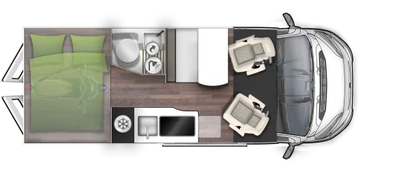 Tagesgrundriss Forster V 636 EBL Livin' Up Tagesgrundriss Forster V 636 EBL Livin' Up