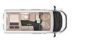 Grundriss Tag Knaus BoxLife Pro 540 ROAD 8 Pakete | Vollausstattung