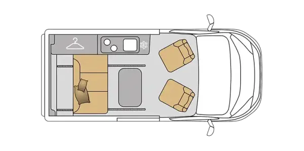 Tagesgrundriss Mooveo Campervan 2