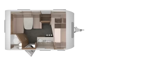 Tagesgrundriss Knaus Sport 400 QD ePower Selection