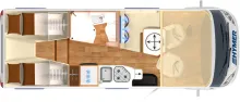 Grundriss Tag Hymer B-Klasse MC I 580