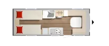 Grundriss Tag Bürstner Premio 530 TL jung und günstig!