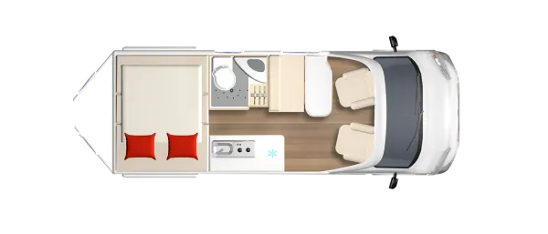 Tagesgrundriss Bürstner Signeo C 590