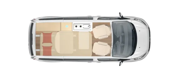 Tagesgrundriss Bürstner Copa C 500