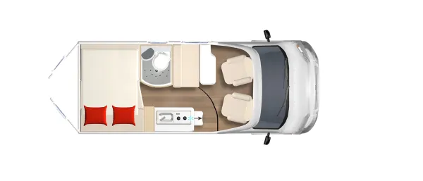 Tagesgrundriss Bürstner Eliseo C 540