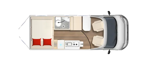 Tagesgrundriss Bürstner Eliseo C 602