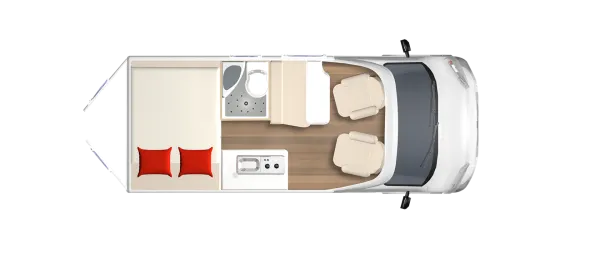 Tagesgrundriss Bürstner Lineo C 550