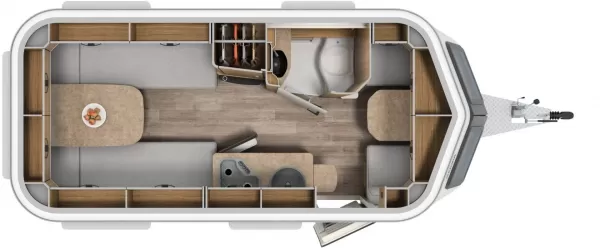 Tagesgrundriss Hymer Eriba Touring 540