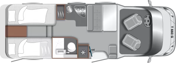 Tagesgrundriss LMC Tourer T 660 G