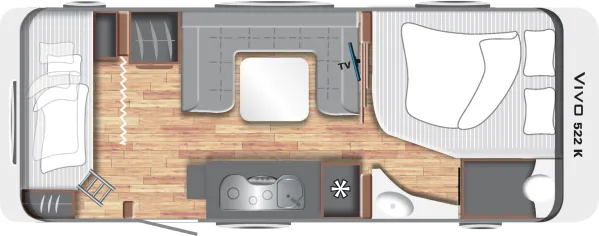 Tagesgrundriss LMC Vivo 522 K