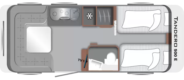 Tagesgrundriss LMC Tandero 500 E