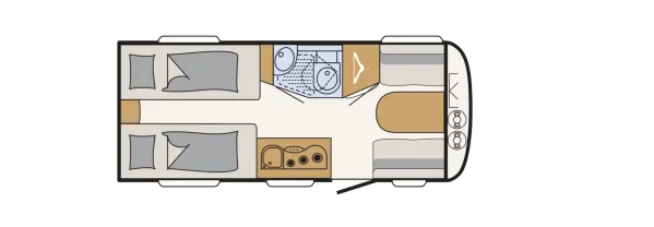 Tagesgrundriss Dethleffs c' joy 460 LE