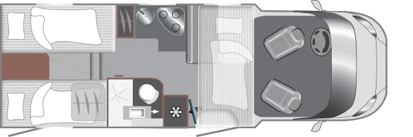 Tagesgrundriss LMC Tourer Lift H 664 G