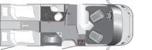 Grundriss Tag LMC Cruiser V 646 G 180 PS/Automatik, 628 - 3066