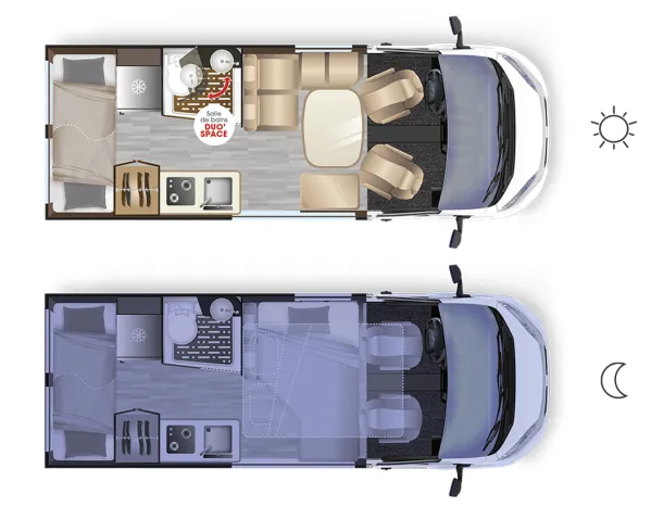 Tagesgrundriss Dreamer Select Family Van